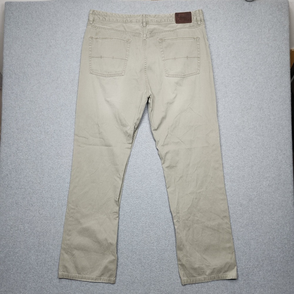 Polo Ralph Lauren Pants‎ 38x34 (Actual 38x32) Beige Chino Straight Canvas - Picture 2 of 13